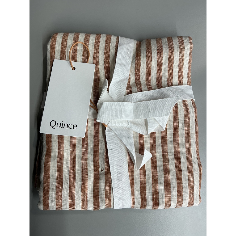 European Linen Stripe Napkins (Set of 8)